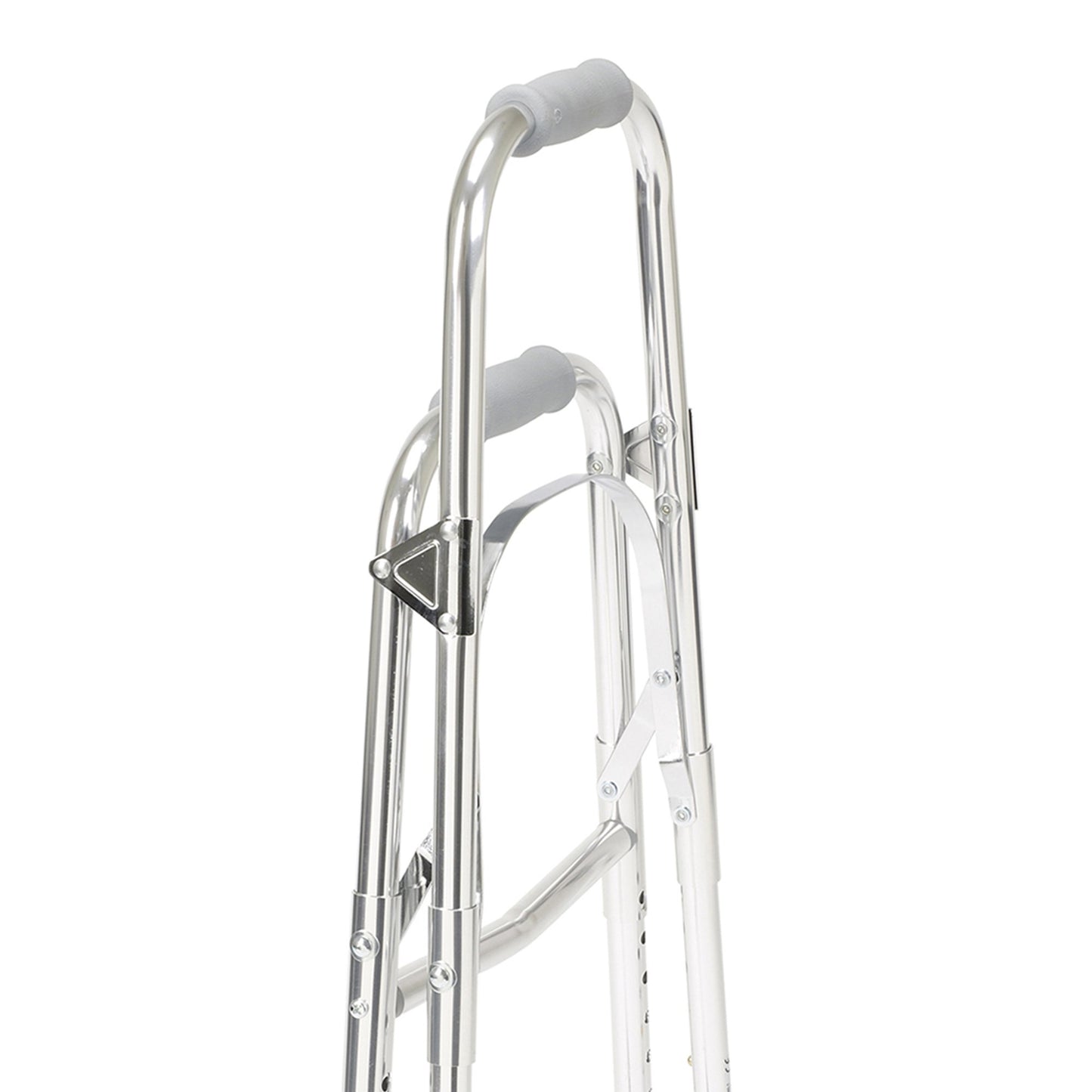 drive™ Hemi Aluminum Side Step Folding Walker, 29½ – 37 Inch Height 10240-1