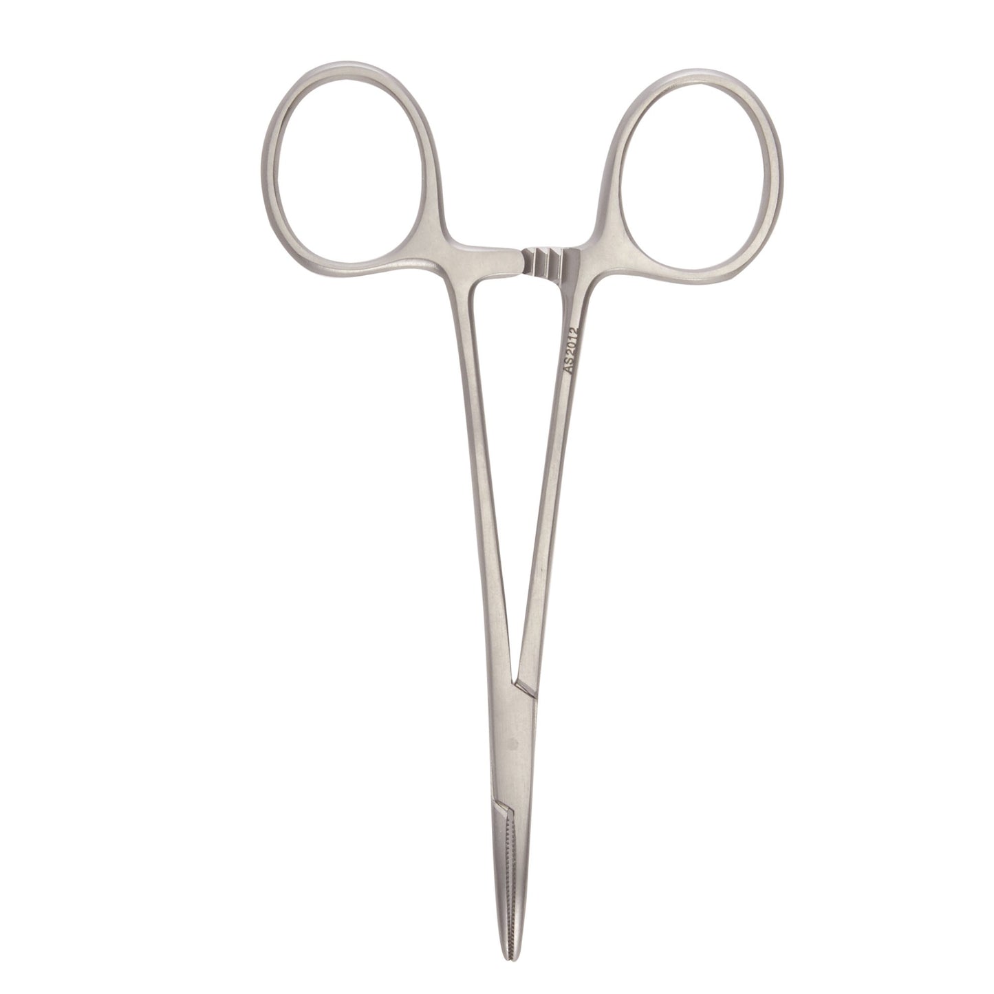 Mosquito Forceps McKesson Argent™ Halsted 5 Inch Length OR / Surgical Grade German Stainless Steel NonSterile Locking Finger Ring Handle Curved Serrat