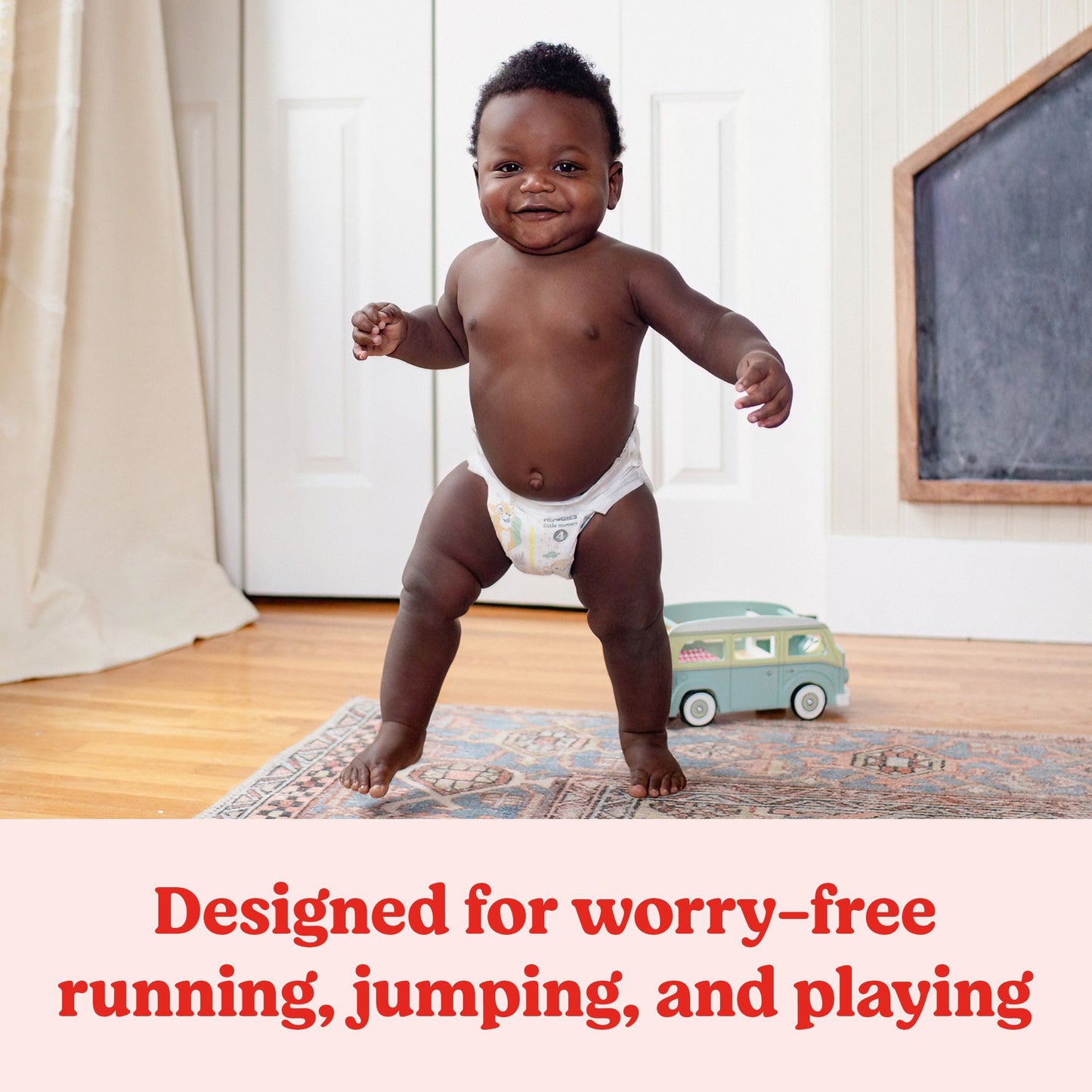 Unisex Baby Diaper Huggies® Little Movers Size 7 Disposable Moderate Absorbency 53851