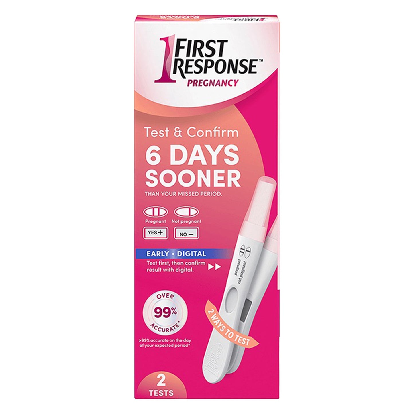 First Response® hCG Pregnancy Home Device Reproductive Health Test Kit 02260090125