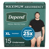 Depend® Fresh Protection™ Men's Maximum Absorbency Underwear, X-Large 47930