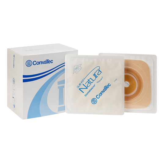 Ostomy Barrier Sur-Fit Natura® Trim to Fit, Standard Wear Stomahesive® Adhesive 38 mm Flange Sur-Fit® Natura® System Hydrocolloid Up to 7/8 Inch Openi