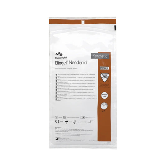 Surgical Glove Biogel® NeoDerm® Size 7 Sterile Polyisoprene Standard Cuff Length Micro-Textured Light Brown Not Chemo Approved - 42970