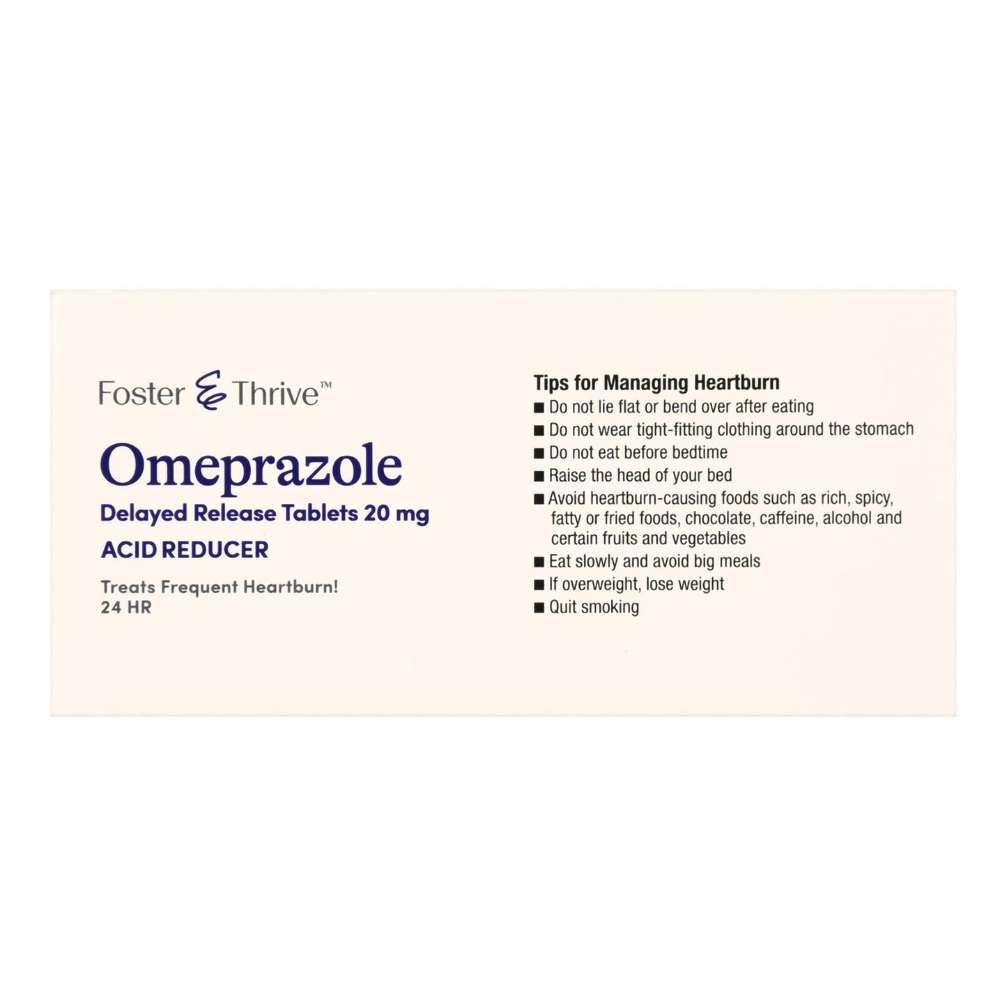 Foster & Thrive™ Omeprazole 20 mg Delayed Release Tablets 70677110402