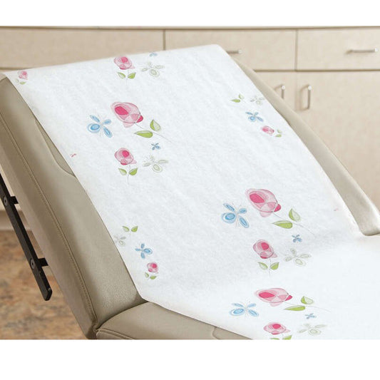 Table Paper Rose Garden® 21 Inch Width 225 Foot Length Print (Roses) Smooth - 46845