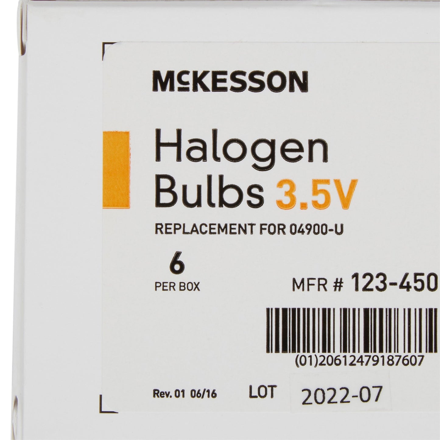 McKesson Halogen Bulb, 3.5V 123-4505