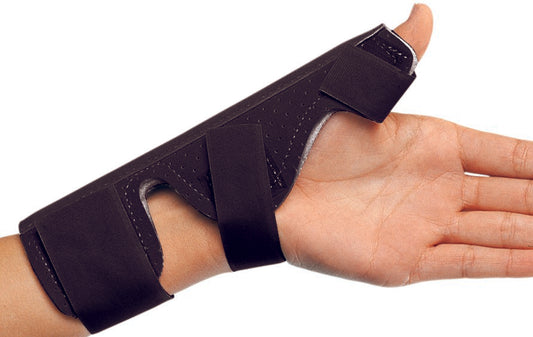 Thumb Splint ProCare® One Size Fits Most Hook and Loop Closure Left or Right Hand Beige - 79-92170