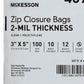 McKesson Zip Closure Bag, 3 x 5 in. 4578
