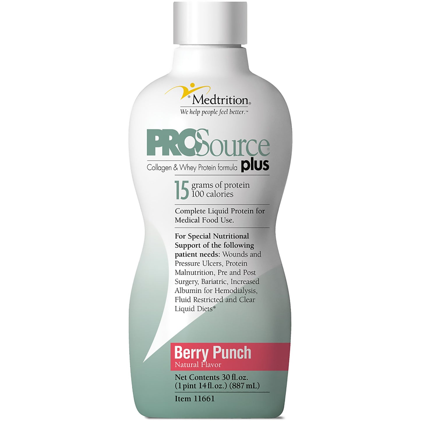 Oral Supplement ProSource® Plus Berry Punch Flavor Liquid 30 oz. Bottle - 11661