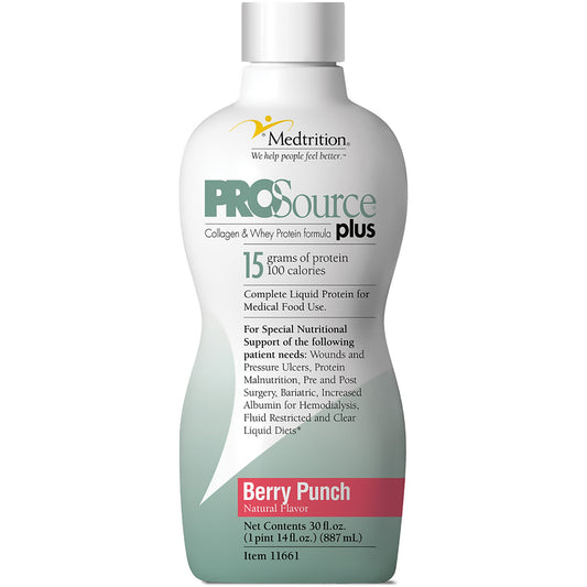 Oral Supplement ProSource® Plus Berry Punch Flavor Liquid 30 oz. Bottle - 11661