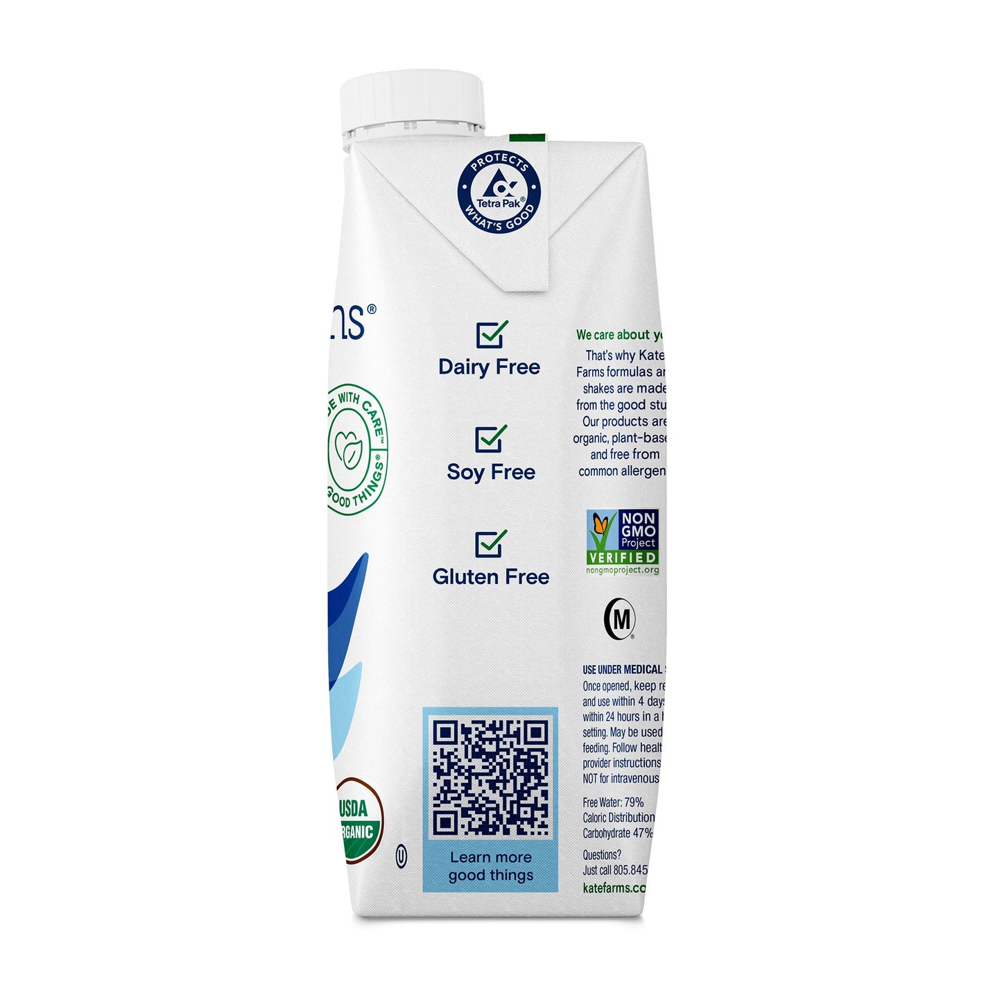 Kate Farms® Standard 1.0 Sole-Source Nutrition Formula, 11-ounce carton 851823006676