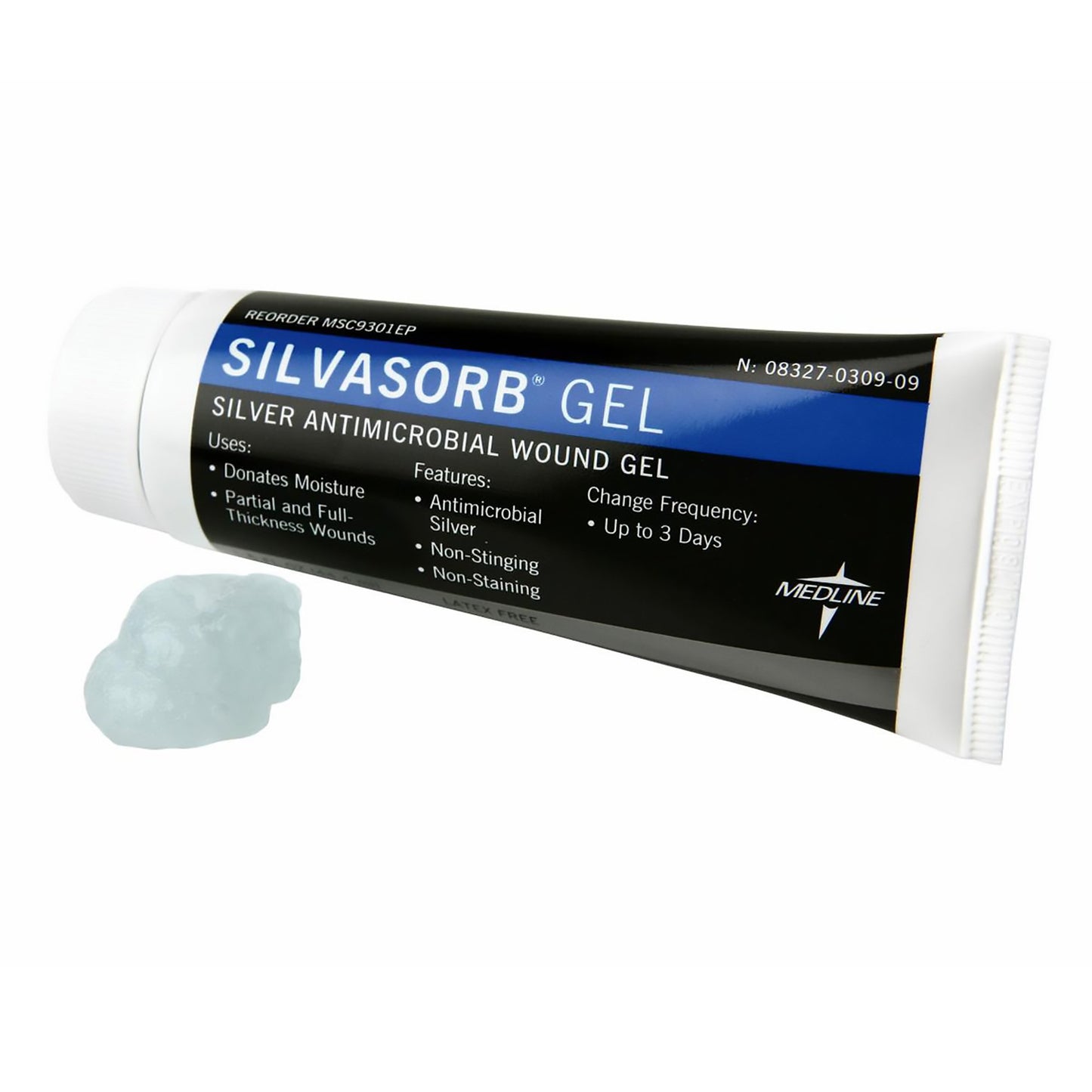 Medline SilvaSorb Silver Wound Gel, 1.5 oz. MSC9301EP, 1 Each