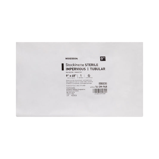 Surgical Stockinette Impervious / Tubular McKesson 9 W X 48 L Inch Sterile - 16-3M-948