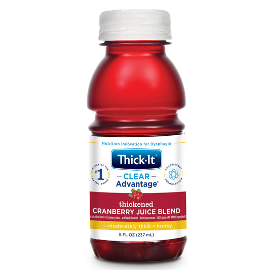 Kent Precision Foods Thick-It Clear Advantage Honey Consistency Cranberry Thickened Beverage, 8 oz. Bottle B461-L9044, 1 Each