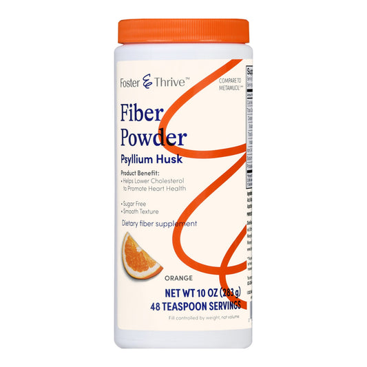 Foster & Thrive™ Fiber Powder Sugar Free Smooth Texture Orange 01093995617