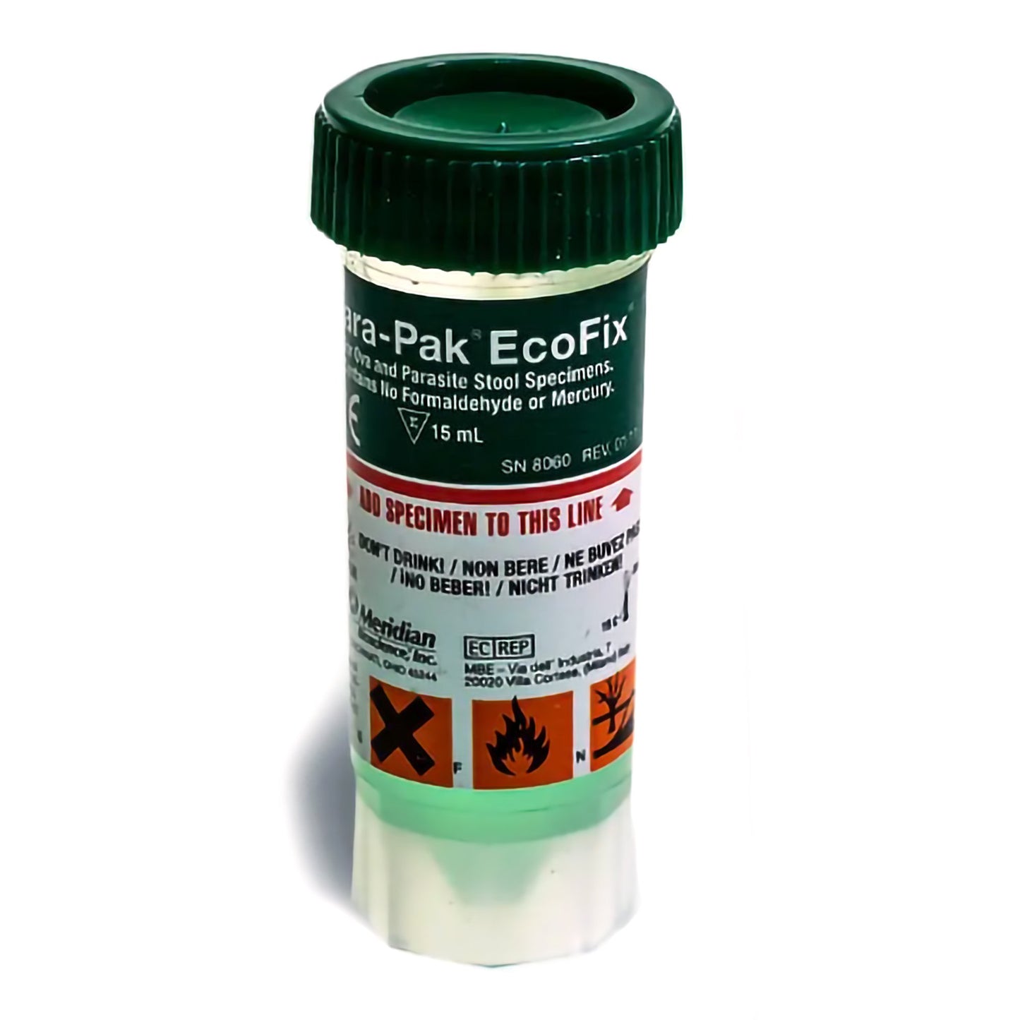 EcoFix® (Single Vial) Stool Specimen Container 901312