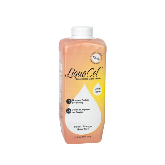 Oral Supplement LiquaCel® Peach Mango Flavor Liquid 32 oz. Bottle - GH-87