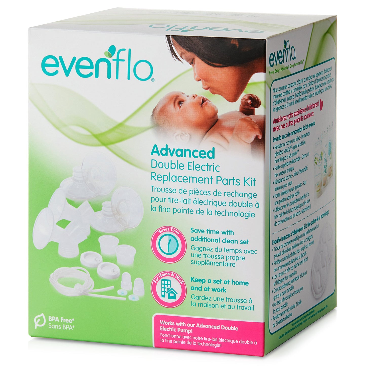 Breast Pump Replacement Parts Kit Evenflo Advanced For Evenflo Advanced Double Electric Breast Pump - 5144111