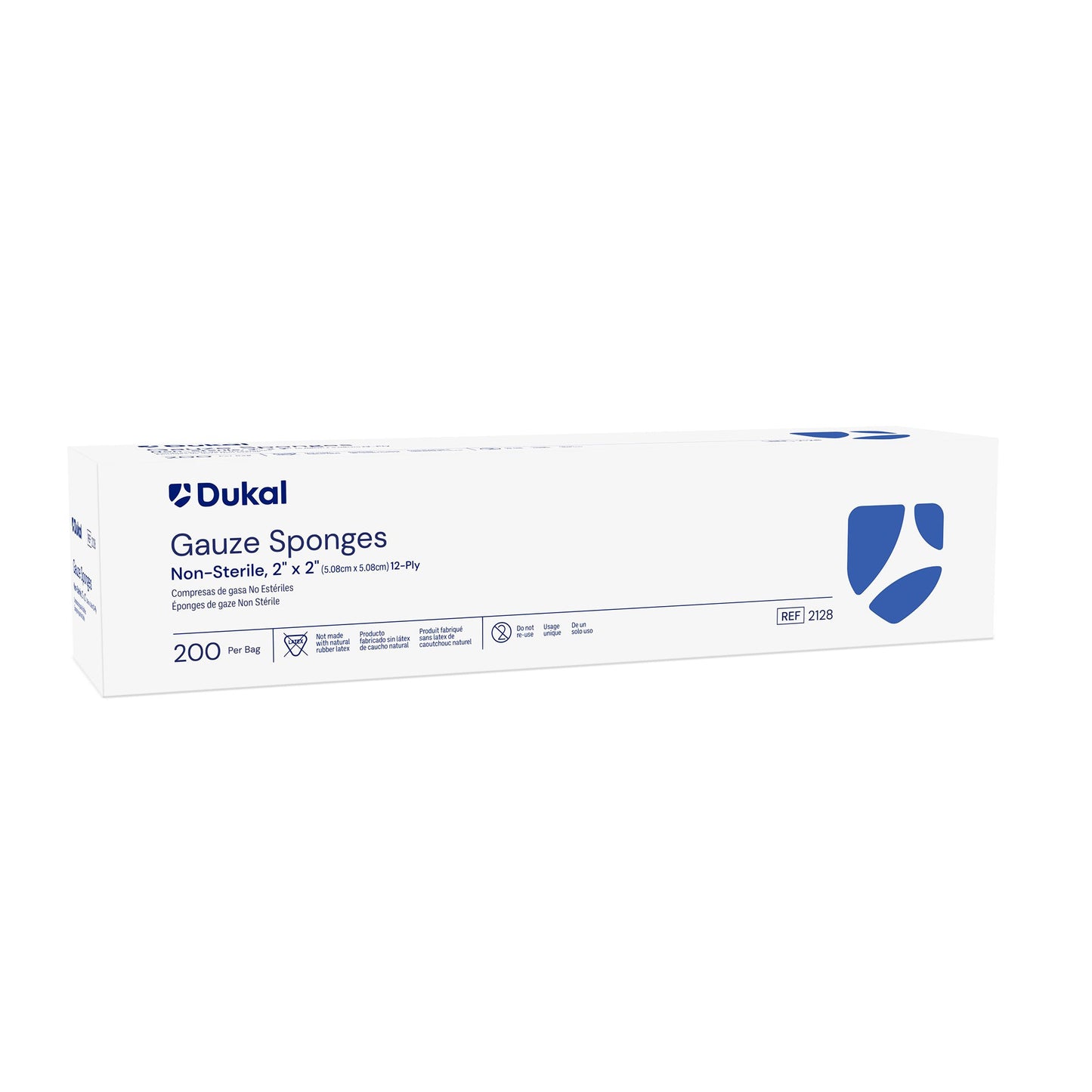 Gauze Sponge Dukal™ 2 X 2 Inch 12-Ply NonSterile 200 per Pack - 2128
