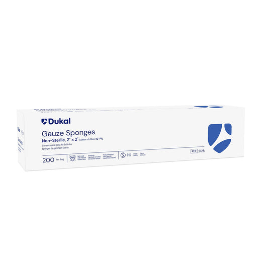 Gauze Sponge Dukal™ 2 X 2 Inch 12-Ply NonSterile 200 per Pack - 2128