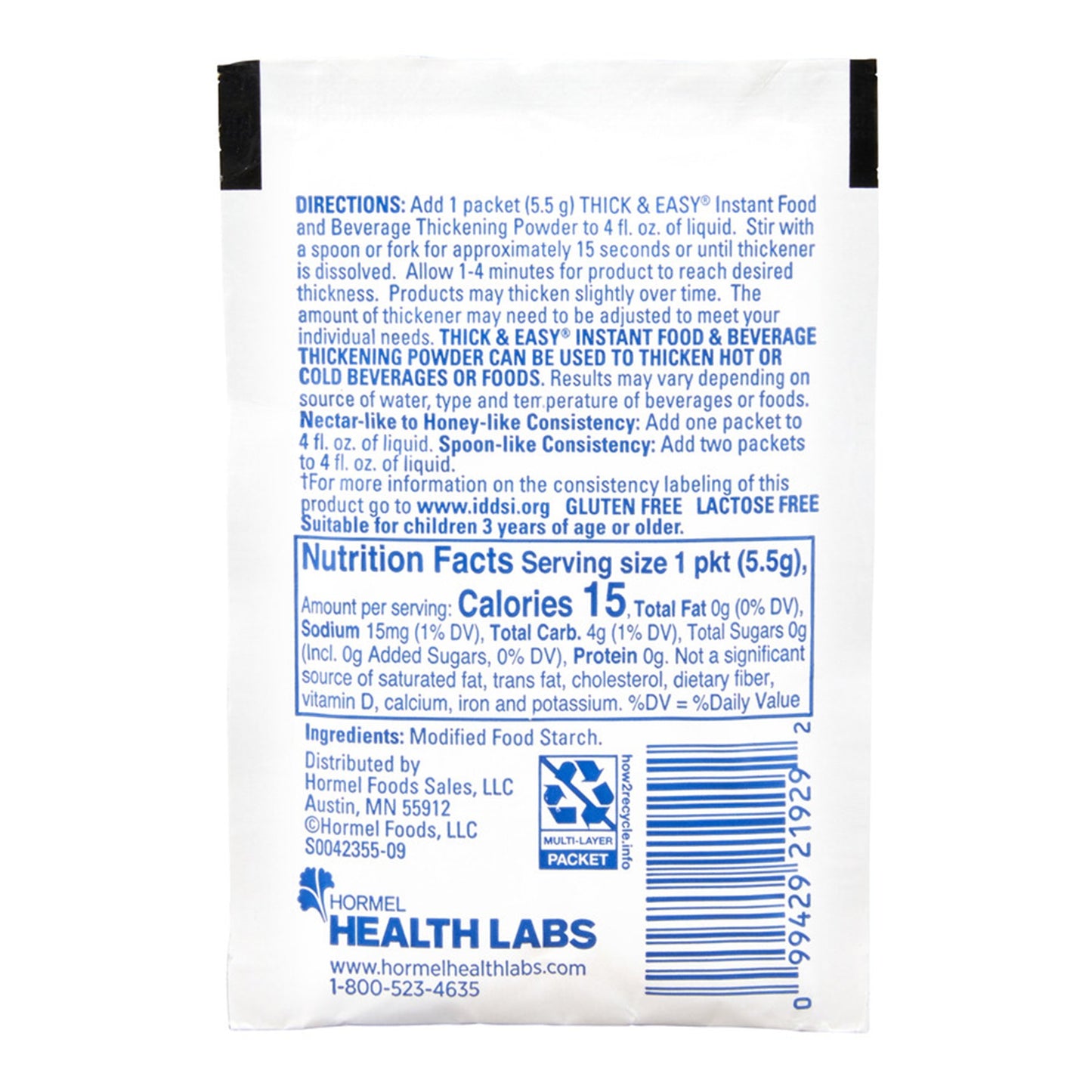 Thick & Easy® Nectar Consistency, Food and Beverage Thickener 21929