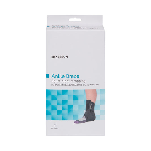 Ankle Brace McKesson X-Large Lace-Up / Figure-8 Strap / Hook and Loop Closure Foot - 155-81-97048