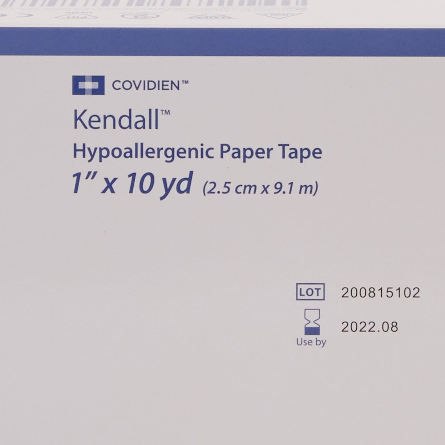 Kendall™ Hypoallergenic Paper Medical Tape, 1 Inch x 10 Yard, White 1914C