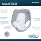 McKesson Premium Discreet Underwear for Men, Heavy Absorbency, Small/Medium UWDS-SMGRAY