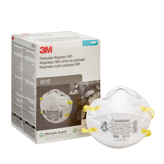 3M Industrial N95 Particulate Respirator Mask, 1 Size 8210