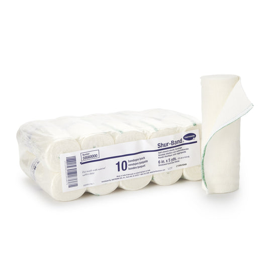 Shur-Band® LF Single Hook and Loop Closure Elastic Bandage, 6 Inch x 5 Yard 59560000
