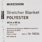 McKesson Polyester Stretcher Blanket, 40 x 80 Inch 16-10224
