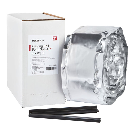 McKesson White Casting Roll Form Splints, 3 Inch x 5 Yard 1303