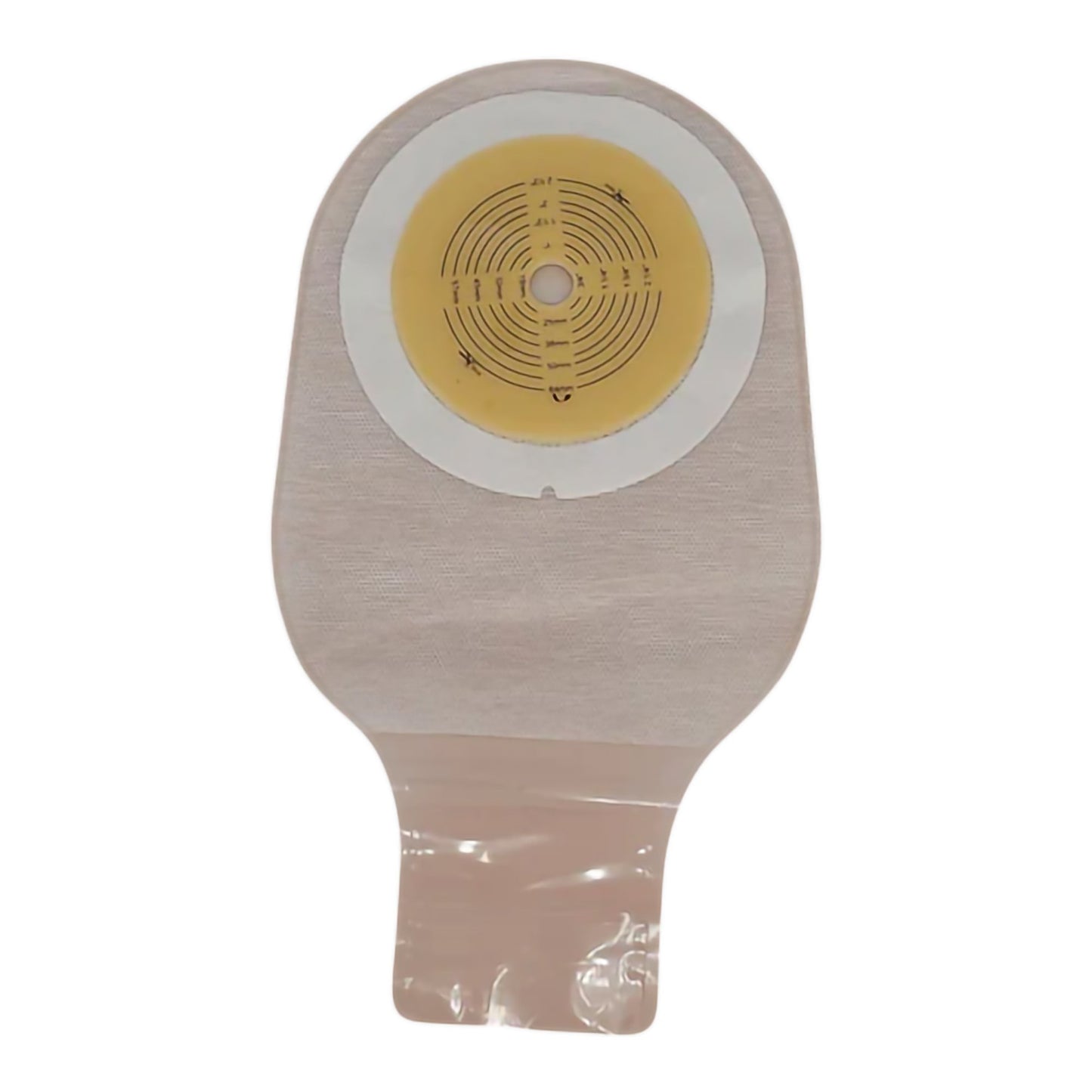 Ostomy Pouch Safe n Simple™ One-Piece System 12 Inch Length Flat, Trim to Fit 2-1/2 Inch Stoma Drainable SNS7612008