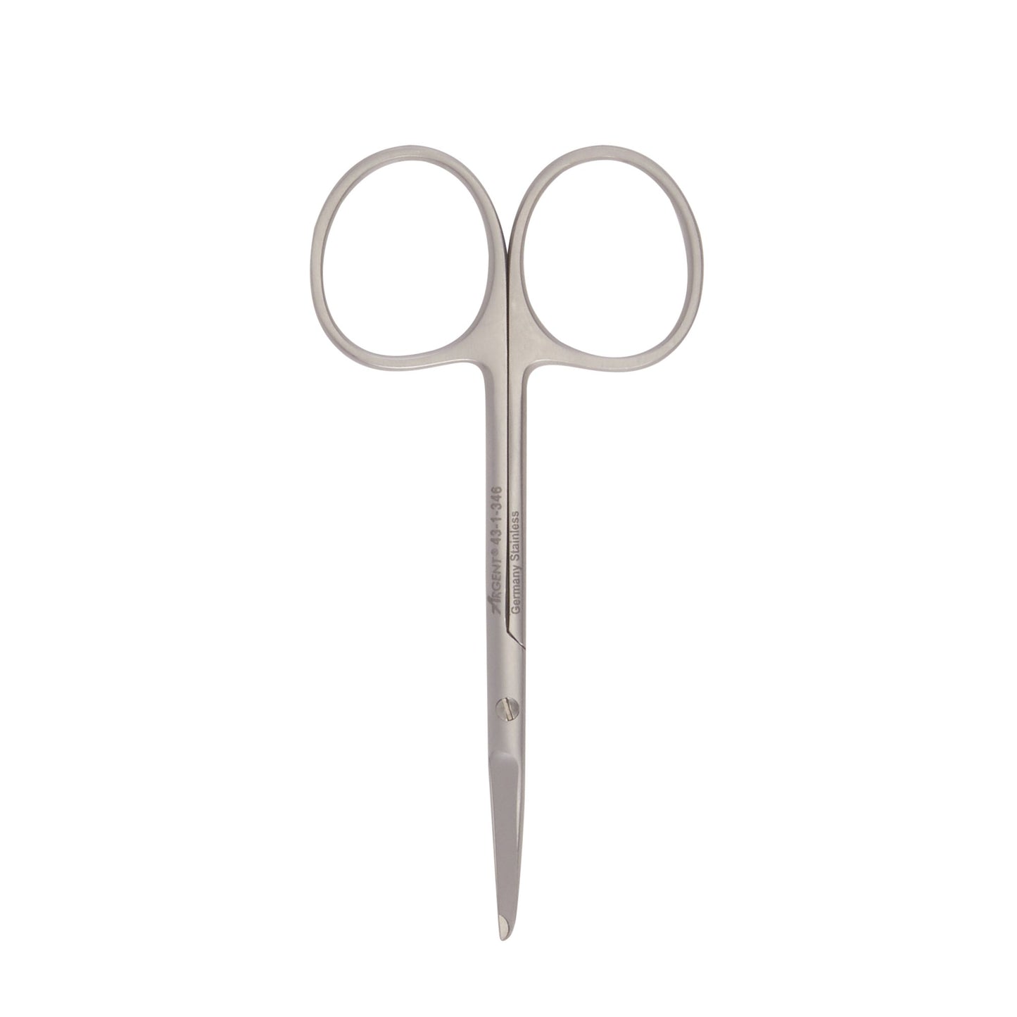 Stitch Scissors McKesson Argent™ Spencer 3-1/2 Inch Length OR / Surgical Grade Stainless Steel Finger Ring Handle Straight Blunt Tip / Blunt Tip - 43-