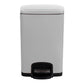 McKesson White Square Step-On Trash Can, 5 gallon 16-35269