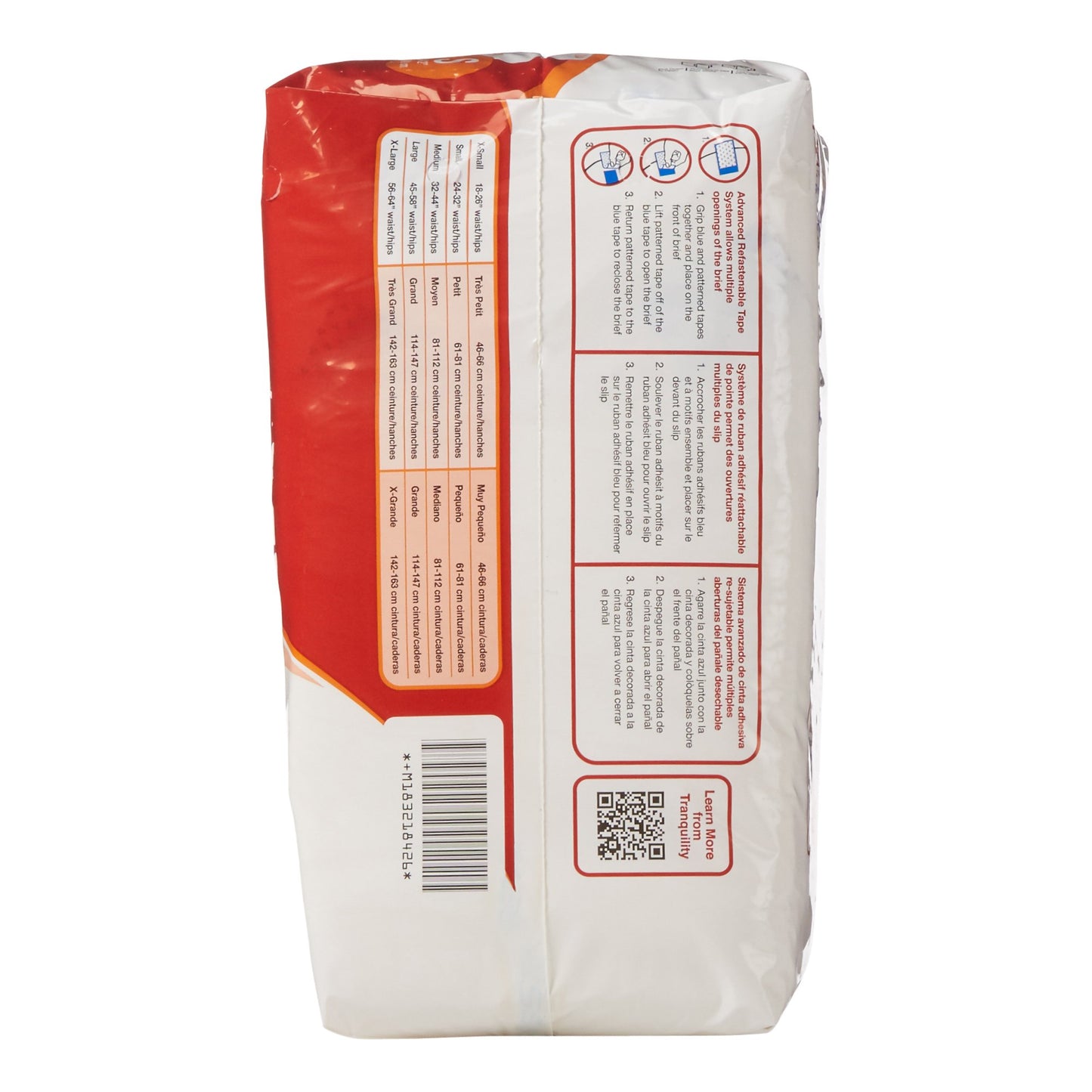 Tranquility® ATN Maximum Protection Incontinence Brief, Small 2184