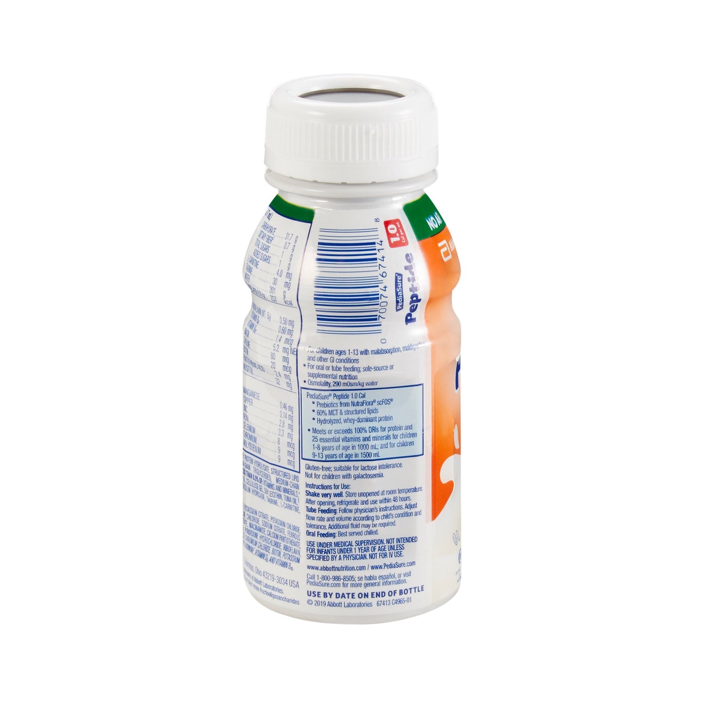 PediaSure® Peptide 1.0 Cal Peptide-Based Nutrition, 8-ounce bottle 67413