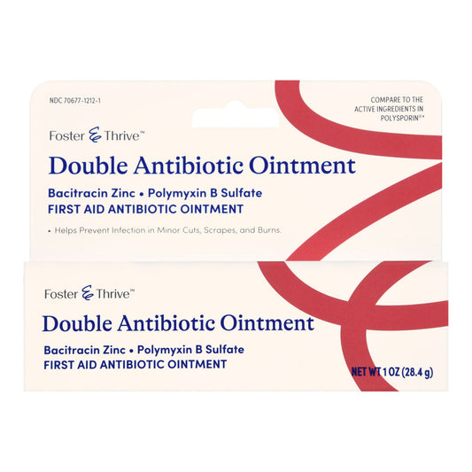 Foster & Thrive™ Double Antibiotic Bacitracin Zinc Polymyxin B Sulfate Ointment 70677121201
