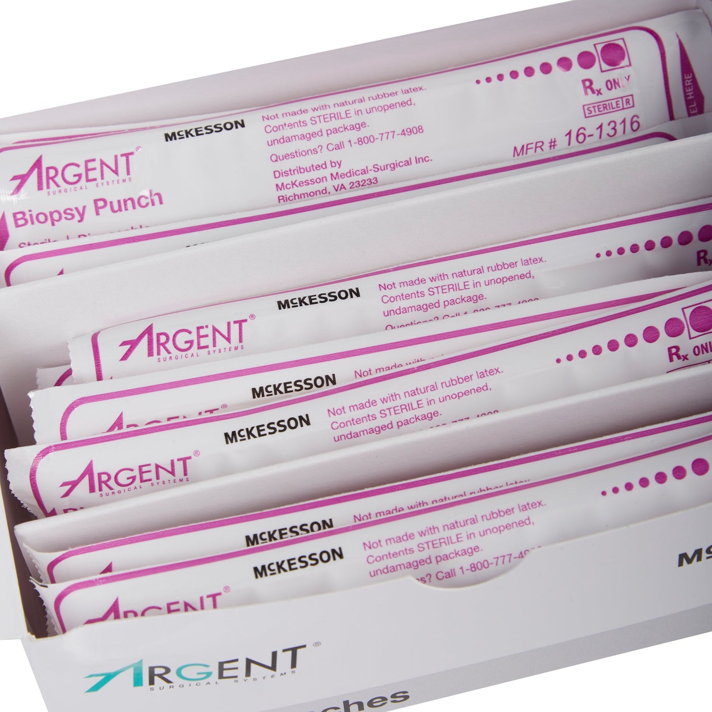 McKesson Argent™ Disposable Biopsy Punches, 8.0 mm 16-1316