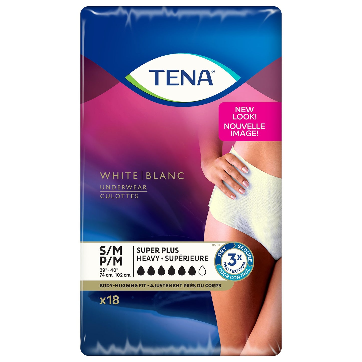 Tena® Women™ Super Plus Heavy Absorbent Underwear, Small / Medium 54285
