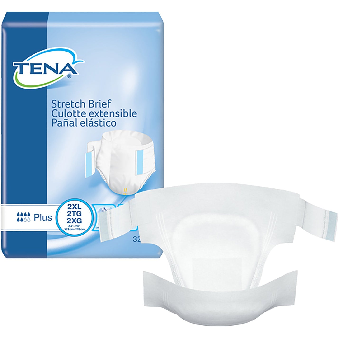 Tena® Stretch™ Plus Incontinence Brief, 2X-Large 61090
