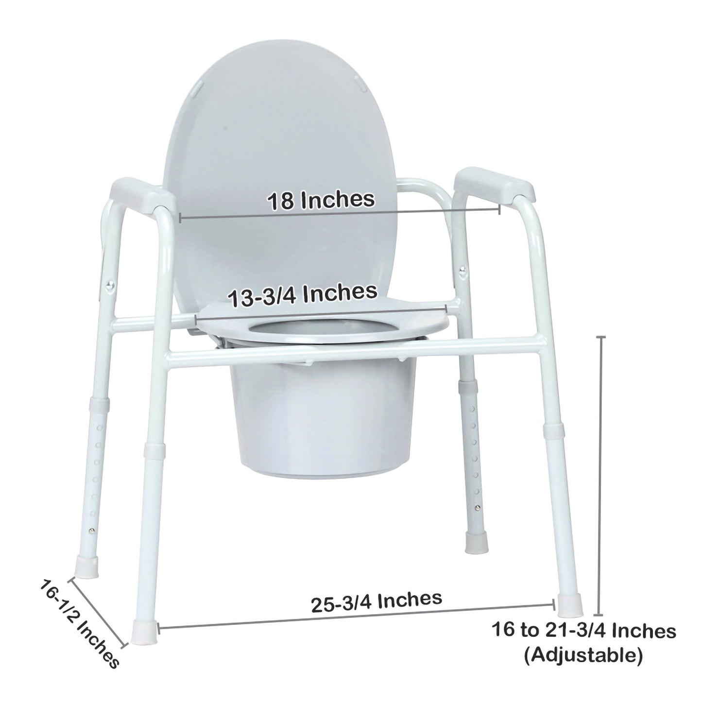 McKesson Commode Chair, Nonfolding 146-11105N-4
