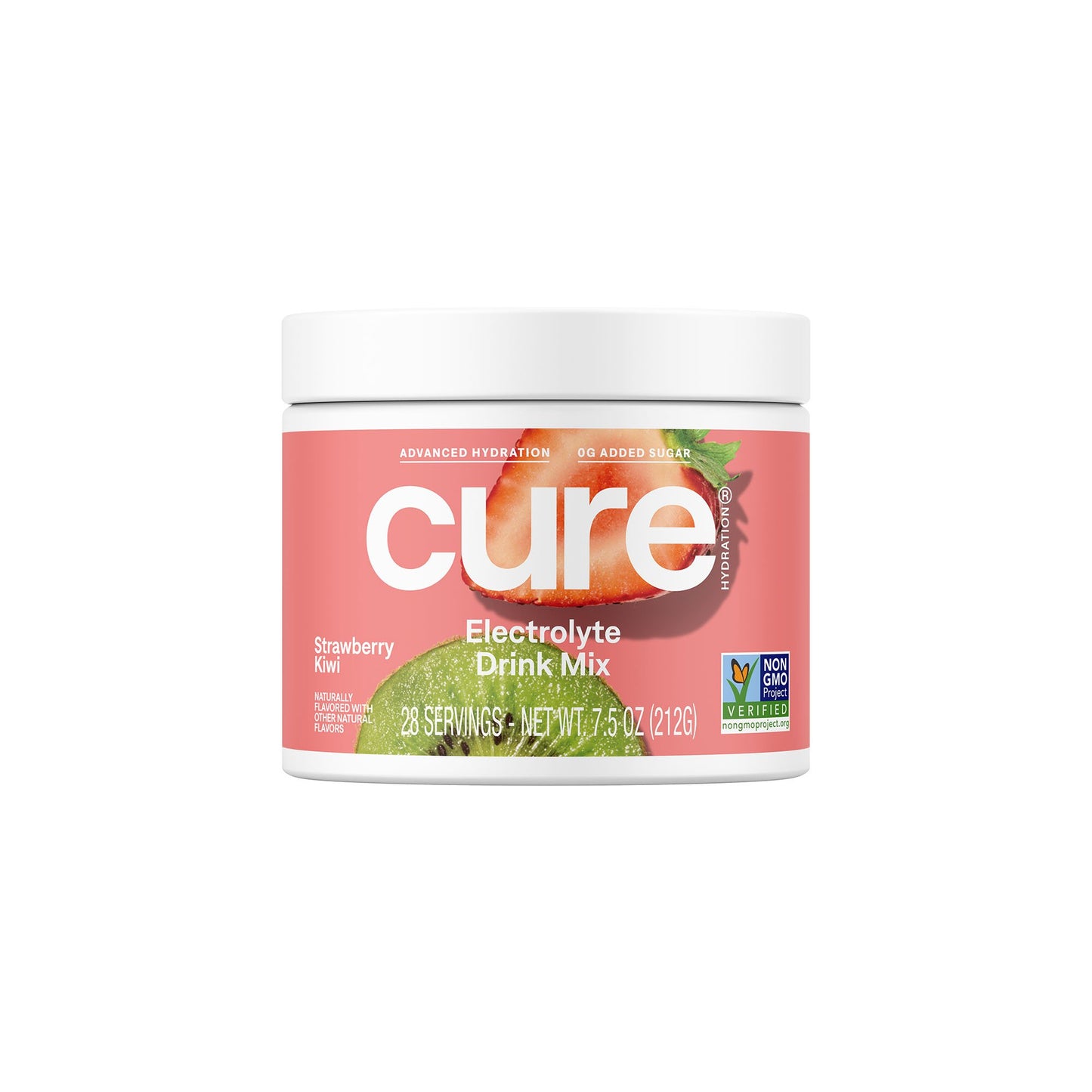 Cure Electrolyte Drink Mix, Strawberry Kiwi, 7.2-ounce Jar HM7009