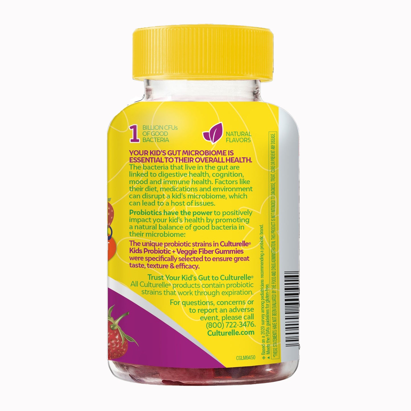 Culturelle® Kids Probiotic + Veggie Fiber Gummies 049100400914