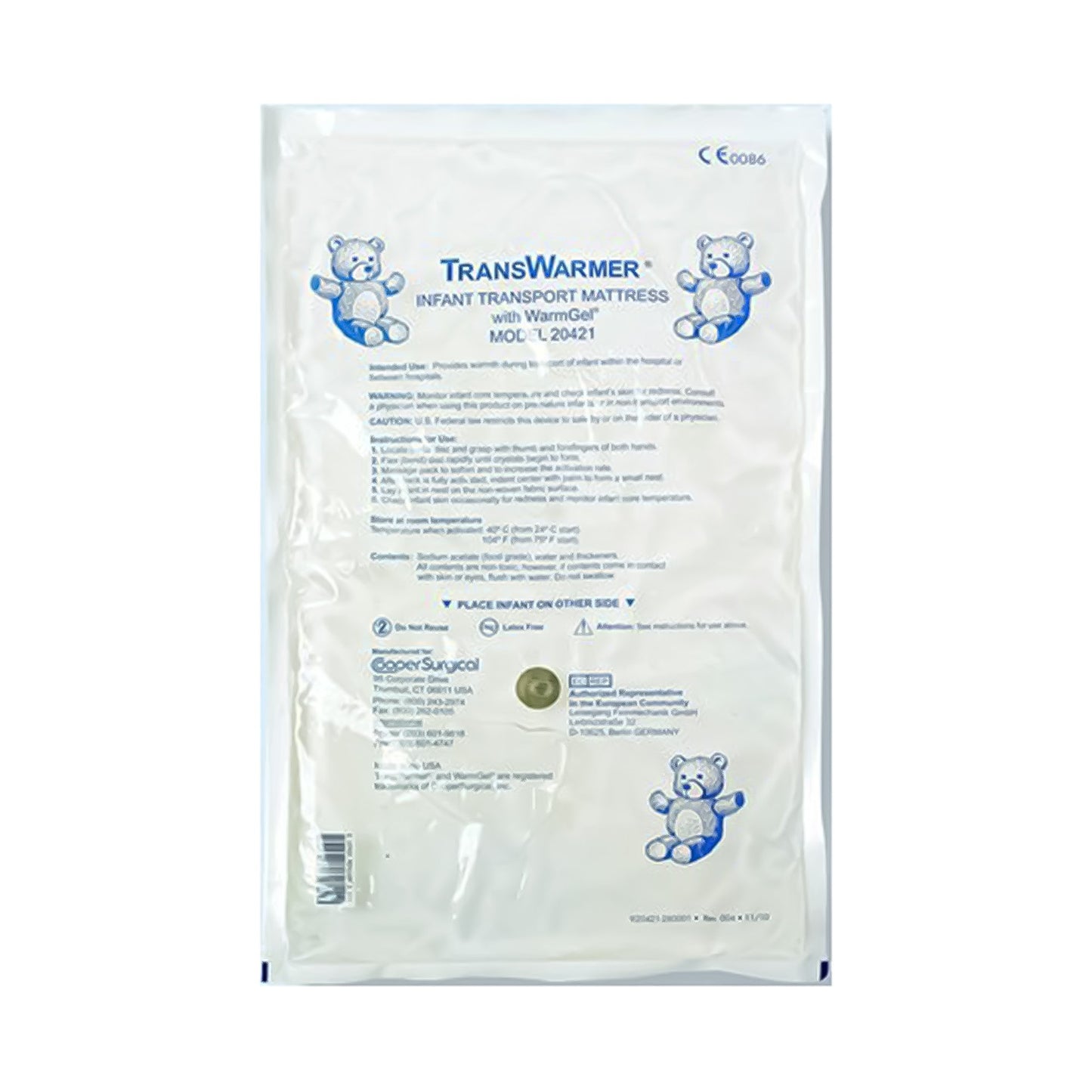 TransWarmer® Infant Transport Mattress with WarmGel®, 10 x 16 Inch 20421