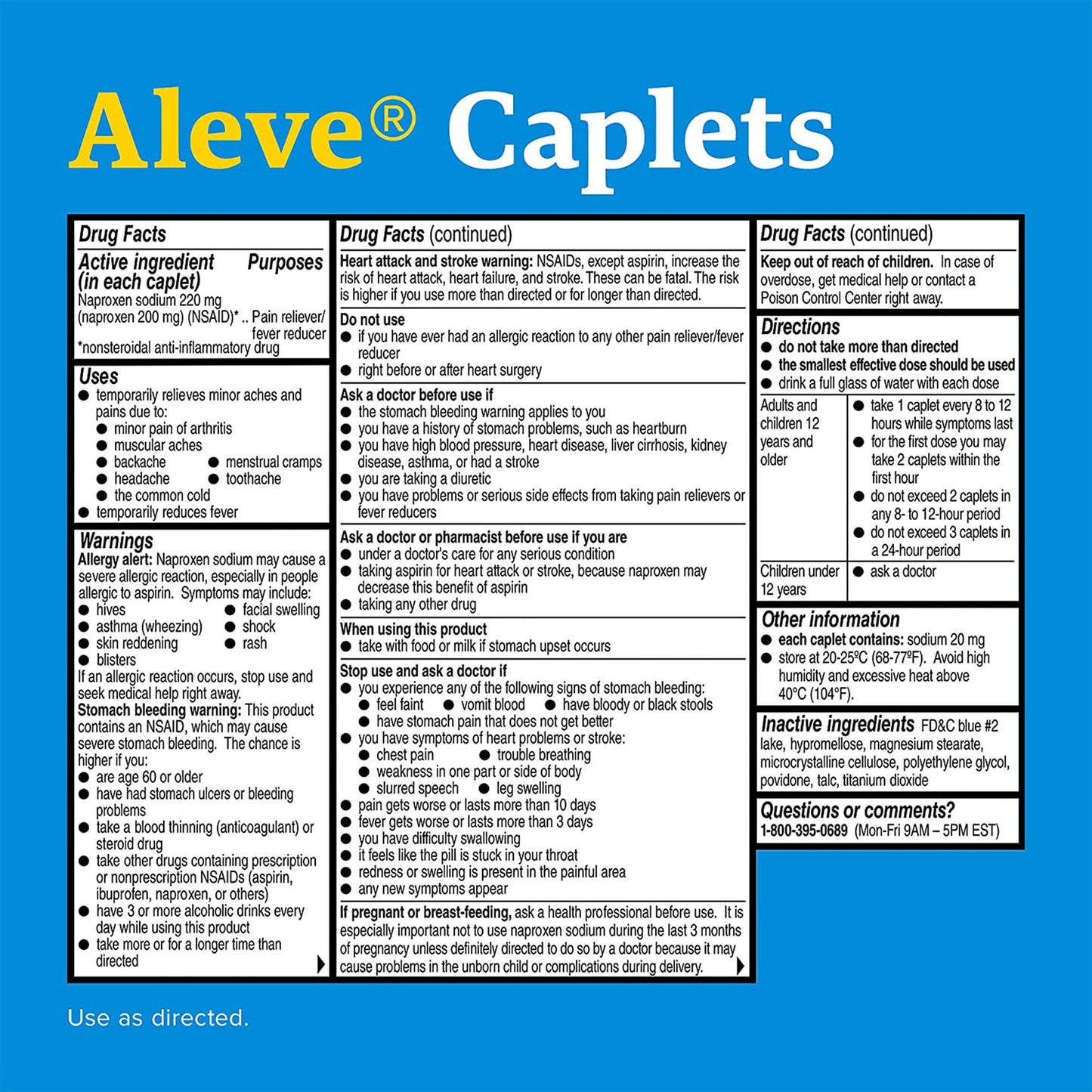 Aleve® Naproxen Sodium Pain Relief 00280600024