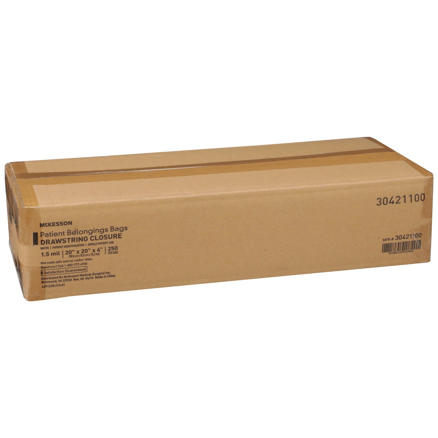 McKesson Patient Belongings Bag, White 30421100