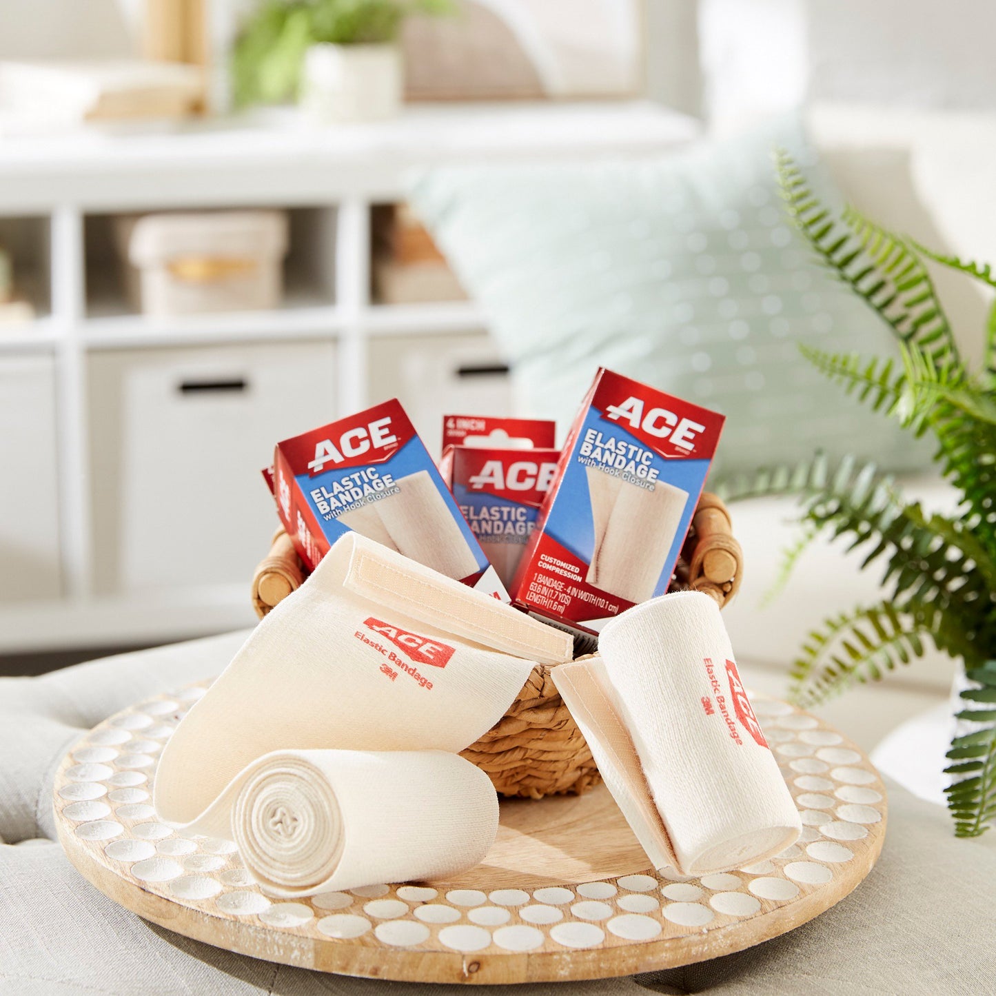 3M™ Ace™ Single Hook and Loop Closure Elastic Bandage, 4 Inch Width 207604