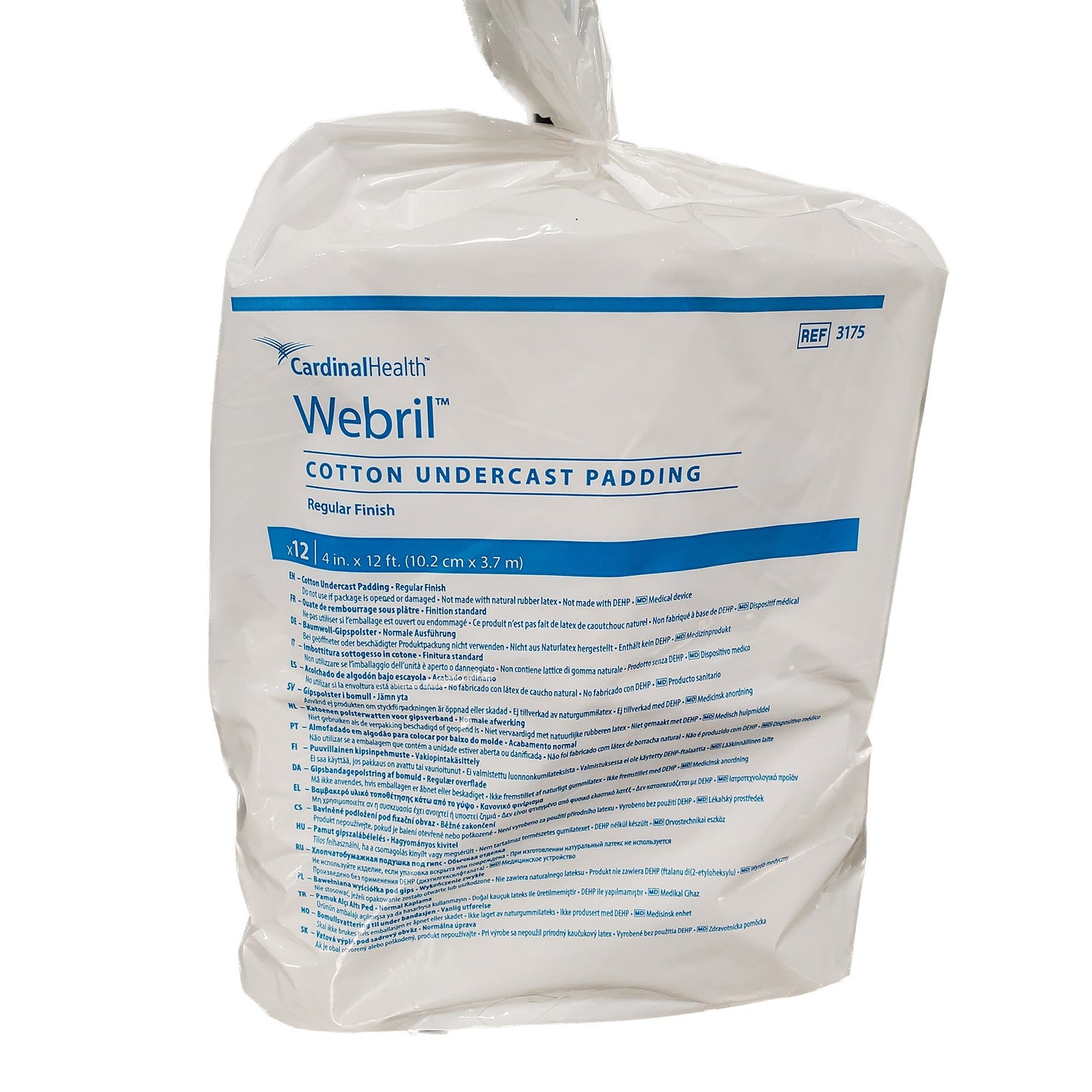 Webril™ Undercast Cotton Cast Padding, 4 Inch x 4 Yard 3175-