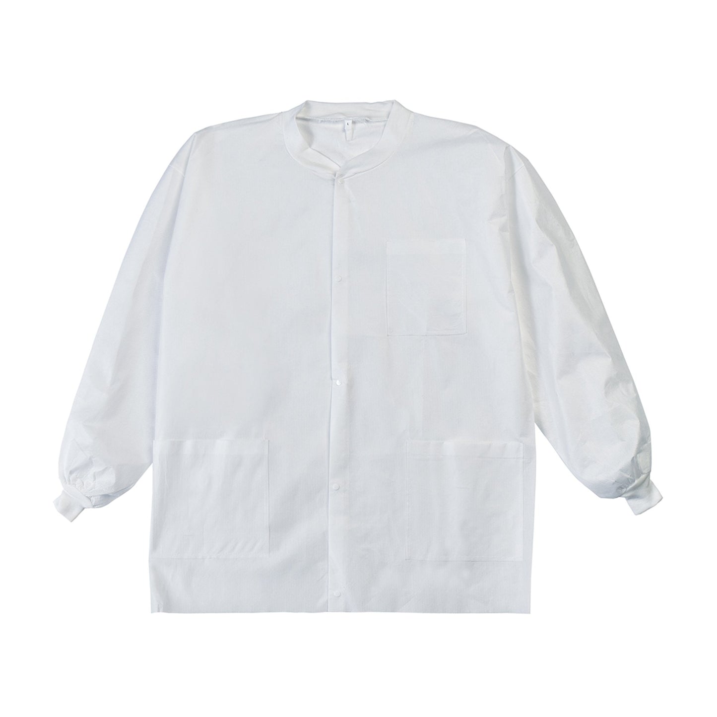 Lab Jacket LabMates® White Medium Hip Length SMS Disposable - 85184